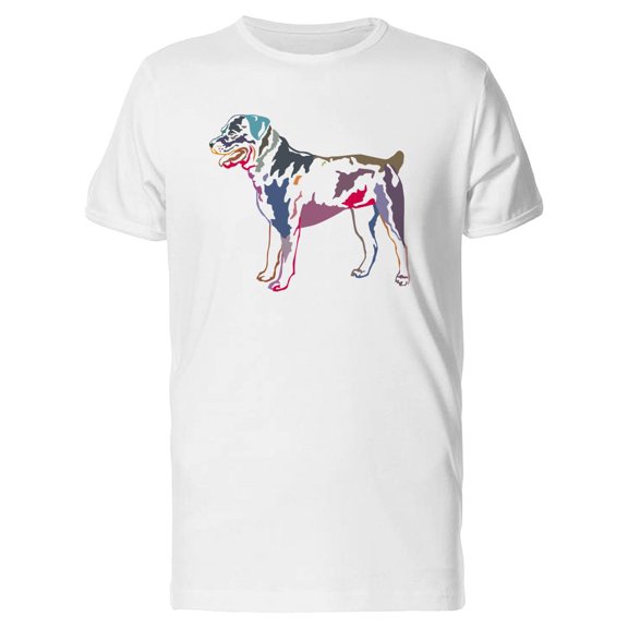 Colorful Rotweiler Tee Men's -Image by Shutterstock
