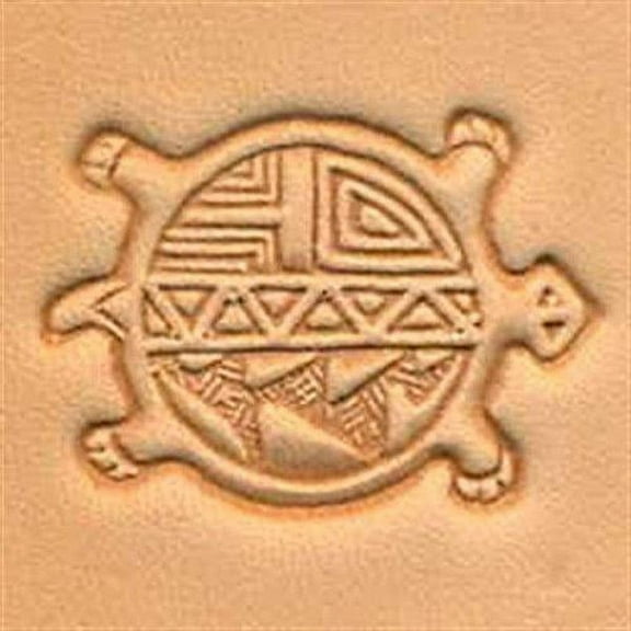 Tandy Leather Round Turtle Craftool 3-D Stamp 88455-00