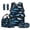 Blue Shark Print, variant on Bulopur Shark 17 Inch Backpack Set for Kids 9-12 Years Old, Cartoon Backpack with Lunch Box 5 Pcs Set Breathable School Bag with Pencil Case & 2 Bookmarks for Middle School