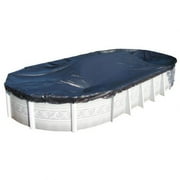 Harris Commercial-Grade Winter Pool Covers for Above Ground Pools - 15' x 30' Oval Solid - 10 Yr.