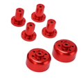 thumbnail image 4 of Moyeu de roue en alliage d'aluminium pour jantes de véhicule à chenilles militaire WPL B24 B36 1/16 6WD, moyeu rouge, 4 of 4
