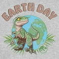 thumbnail image 2 of Junior's Jurassic World Earth Day Velociraptor Graphic Tee Athletic Heather X Large, 2 of 3