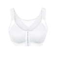 thumbnail image 2 of Bxsruta Sports Bras for Women, Women's Front Closure Posture Wireless Back Support Full Coverage Bra, High Impact Plus Size Yoga Bras White 4XL, 2 of 4