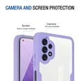 thumbnail image 6 of Dteck Clear Case for Samsung Galaxy A23 5G with Built-in Screen Protector, Slim Full Body Rugged Soft TPU Bumper Phone Cover Case for Samsung Galaxy A23 5G,Purple, 6 of 9