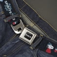 thumbnail image 2 of Peanuts Belt, Seatbelt Buckle Belt, Snoopy and Woodstock Puffy Jacket Making Spirits Bright Pose, Youth 22 to 32 Inches, 2 of 8