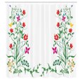 thumbnail image 3 of Ambesonne Flower Shower Curtain, Floral Leaves Buds Ivy, 69"Wx84"L, Multicolor, 3 of 5