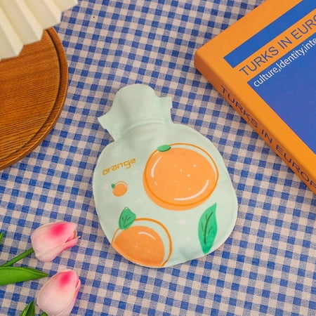 Cute Reusable Anti-leak for Female Safe Explosion-proof Winter Hot Water Bag Girl Gift Hand Warmer Keep Warm Supplies 500ML ORANGE