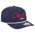 thumbnail image 3 of Men's New Era Navy Ole Miss Rebels Script Performance Rope 9SEVENTY Adjustable Hat, 3 of 5