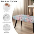 thumbnail image 6 of Jiueut Cherry Blossom Print Dining Room Bench Covers, Non Slip Bench Seat Protector Cover with Elastic Band Washable Rectangle Seat Cushion Long Chair Cover for Home Hotel, 6 of 7
