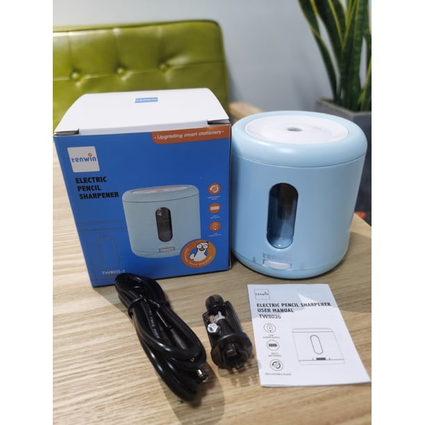 Sacapuntas eléctrico para estudiantes, sacapuntas semiautomático