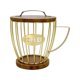 thumbnail image 3 of Portacápsulas de café Portacápsulas de café Cesta de hierro moderna con forma de taza Oro con tapa, 3 of 9