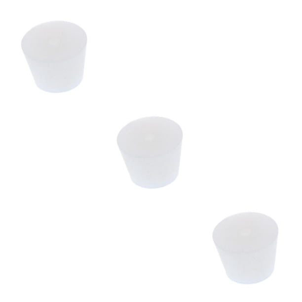sweethay Tapón de silicona para tubo de cristalería de laboratorio, tapón para botella, orificio de 3,2-4,2 cm Type1 NO1