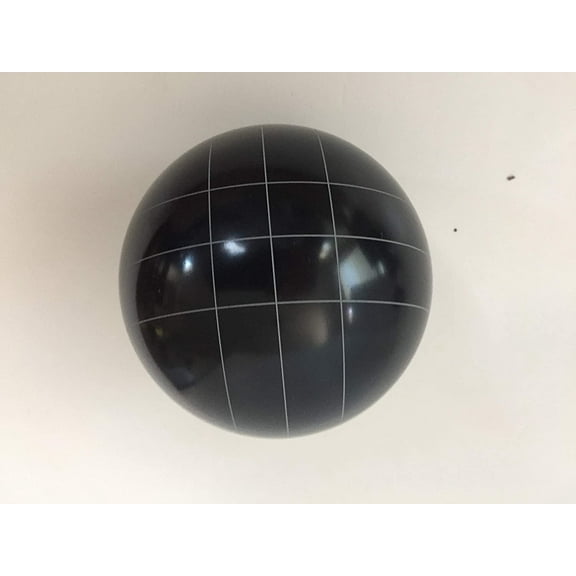 Replacement Bocce Ball - 107mm - Black with Straight line Pattern
