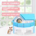 thumbnail image 3 of Miangastore Double Layers Hamster Nest Hamster House White PVC 1Pack, 3 of 9