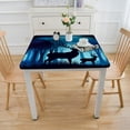 thumbnail image 3 of Tablecloth, Animal in Foggy Animals in Nature Themed Dusk , Dining Room Kitchen Rectangular Table Cover, 3 of 7