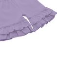 thumbnail image 5 of Ruyang Girls Slim Fit Cotton Shorts Ruffle Soft Elastic Waist Casual Shorts Lightweight Outdoor Athletic Jogger Shorts 3-8 Years, 5 of 7