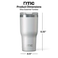 thumbnail image 6 of RTIC Essential 30 oz Leak-Resistant Lid Ceramic Lined Tumbler, Cool Grey Glitter, 6 of 7