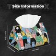 thumbnail image 4 of Kdxio Different Cats Print Tissue Box Cover,Modern PU Leather Rectangular Tissue Box Holder for Bathroom Living Room Bedroom Office Desk Car Home, 4 of 6