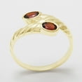 thumbnail image 2 of LBG British Made 9k Yellow Gold Natural Garnet Womens Band Ring - 33 size options - 11.75 - 33 size options - Sizes 4 to 12 Available, 2 of 6