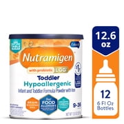 Nutramigen Hypoallergenic Powder Toddler Formula, Colic Relief from Cow's Milk Allergy Starts in 24H,12.6 Oz Can
