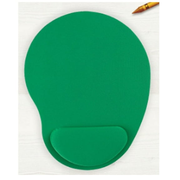 CCOCC Mouse Pad with Wrist Support,Modern Clean Design Desk Mat,Secure Non-Slip Rubber Bottom Wrist Support for Keyboard,Green