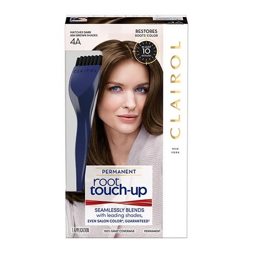 Clairol Nice N Easy Permanent Root Touch Up Kit 4A Dark Ash Brown, 1 Ea