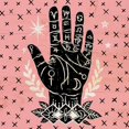 thumbnail image 2 of Urban, Mary 12x12 Black Ornate Wood Framed with Double Matting Museum Art Print Titled - Mystical Halloween Pink I, 2 of 4