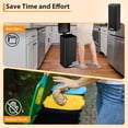 thumbnail image 5 of 8 Gallon Step Trash Can, Stainless Steel Bathroom Garbage Can with Removable Inner Bucket for Home Bedroom Office, 5 of 6