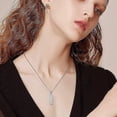 thumbnail image 3 of Flower & Tree of Life Cylinder Cremation Urn Necklace for Ashes Women Men Glass Vial Urn Pendant Keepsake Memorial Jewelry, 3 of 7