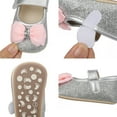 thumbnail image 6 of Yoyauz Baby Girl Mary Jane Shoes Anti Slip Rubber Sole Ballet Slippers Princess Dress Wedding Shoes Newborn Kids Shoes Toddler Shoes（0-12 Month）, 6 of 9