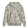 thumbnail image 5 of Renewold Rose Leaf Polka Dot Blue Women's Oversized Hoodie Tops Jacket Coat Hooded Cardigan Long Sleeve Sweatshirts Drop Shoulder Hoodie Sweaters Oversized Jacket Coat Loose Fit Clothes, XXL, 5 of 7