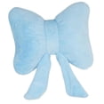 thumbnail image 1 of Cojín decorativo con lazo de peluche para sofá, cama, sala de estar y dormitorio. Azul, 1 of 9