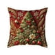 thumbnail image 2 of Funda de almohada de algodón, esencial para dormitorio, fundas de almohada navideñas de 45 x 45 cm, fundas decorativas de tela suave con cremallera oculta para decoración del hogar, almohadas, artícul, 2 of 6