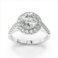 thumbnail image 5 of 2.50 Ct Solitaire Round Natural Moissanite Wedding Beautiful Rings for her Solid 18K White Gold, 5 of 9