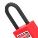 thumbnail image 3 of 38mm Nylon Safety Padlock Dustproof Safety Device for Construction Site Red, 3 of 4