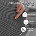 thumbnail image 7 of OHSIO Sectional Couch Covers, Wear Resistant Stretch Sofa Covers Washable Couch Cushion Covers Anti Slip Furniture Protector Slipcovers for Pets (1 Piece Armrest Cover, Dark Gray, Ripple Stripe), 7 of 7