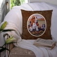 thumbnail image 3 of Carolines Treasures 7004PW1414 Basset Hound Fabric Decorative Pillow  14Hx14W multicolor, 3 of 4