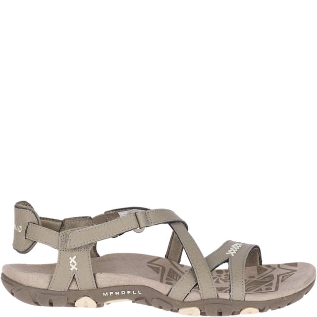 Sandalia de Cuero Sandspur Rose para Mujer Merrell, Brindle, Talla 11 US