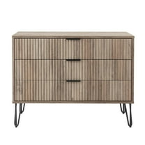 DUMBO Modern Engineered Wood Dresser with 3-Drawers in Gray