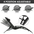 thumbnail image 4 of LAZY BUDDY 3pcs Aluminum Chaise Lounge Chairs Set, Outdoor Patio Recliner Adjustable Lounge Chair, 330lbs Max Load, 4 of 10