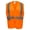 Safety Orange, variant on Fierce Safety Class 2 Economy Meshed Vest with Zipper Closure