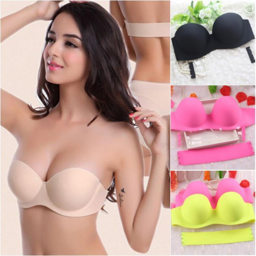 Folomi Sexy Strapless Bras For Women Invisible Bra Push Up