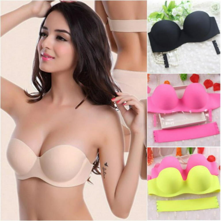 KOERIM Strapless Smooth Push Up Bra for Women,Seamless Invisible Bras  Top,1Pack