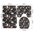 thumbnail image 3 of Accented Spooky Halloween Pattern Bathroom Rugs Sets 3 Piece,Toilet Cover Set,Absorbent Non Slip Bathroom Mats Sets with U-Shaped Contour Rug Toilet Rug Set, 3 of 5