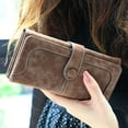 thumbnail image 2 of Faux Suede Long Women Wallet Matte Leather Lady Purse High Quality Female Wallets Card Holder Clutch, 2 of 2