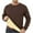 34 Coffee, variant on Mens Crewneck Sweatshirts Warm Thicken Sherpa Lined Sweatshirt Classic Fit Basic Solid Winter Fleece Pullover Tops