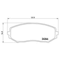 thumbnail image 2 of BALATAS BAJOS METALES GRAND VITARA 2015 al 2017 SUZUKI 2.4L L4 Delanteras BREMBO ., 2 of 5