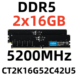 メモリー Crucial 32GB DDR5 SODIMM (16GB*2) Crucial 32GB DDR5 4800 MHz SO-DIMM Memory Kit CT2K16G48C40S5 B&H