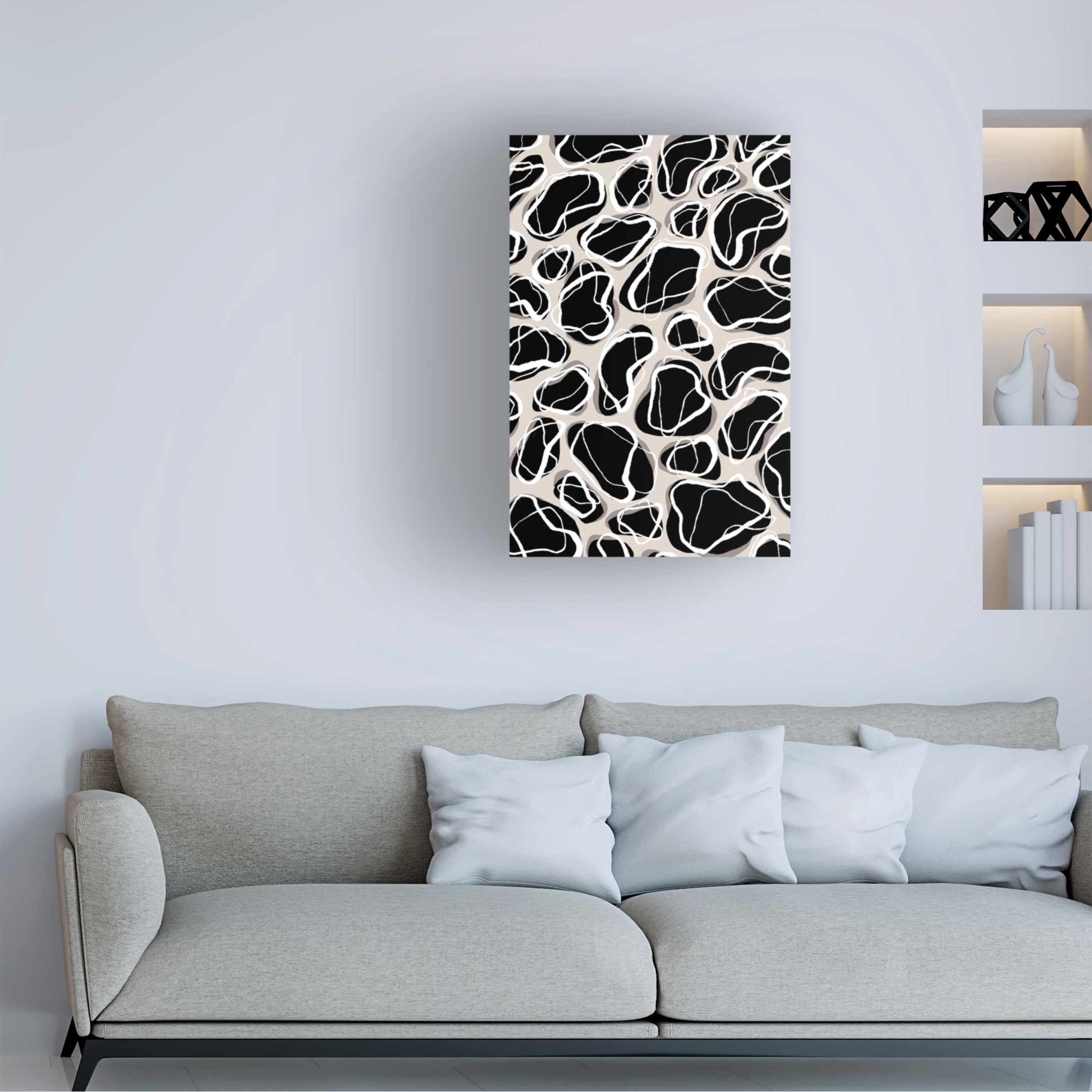 Treechild 'Back Stones Pattern' Canvas Art