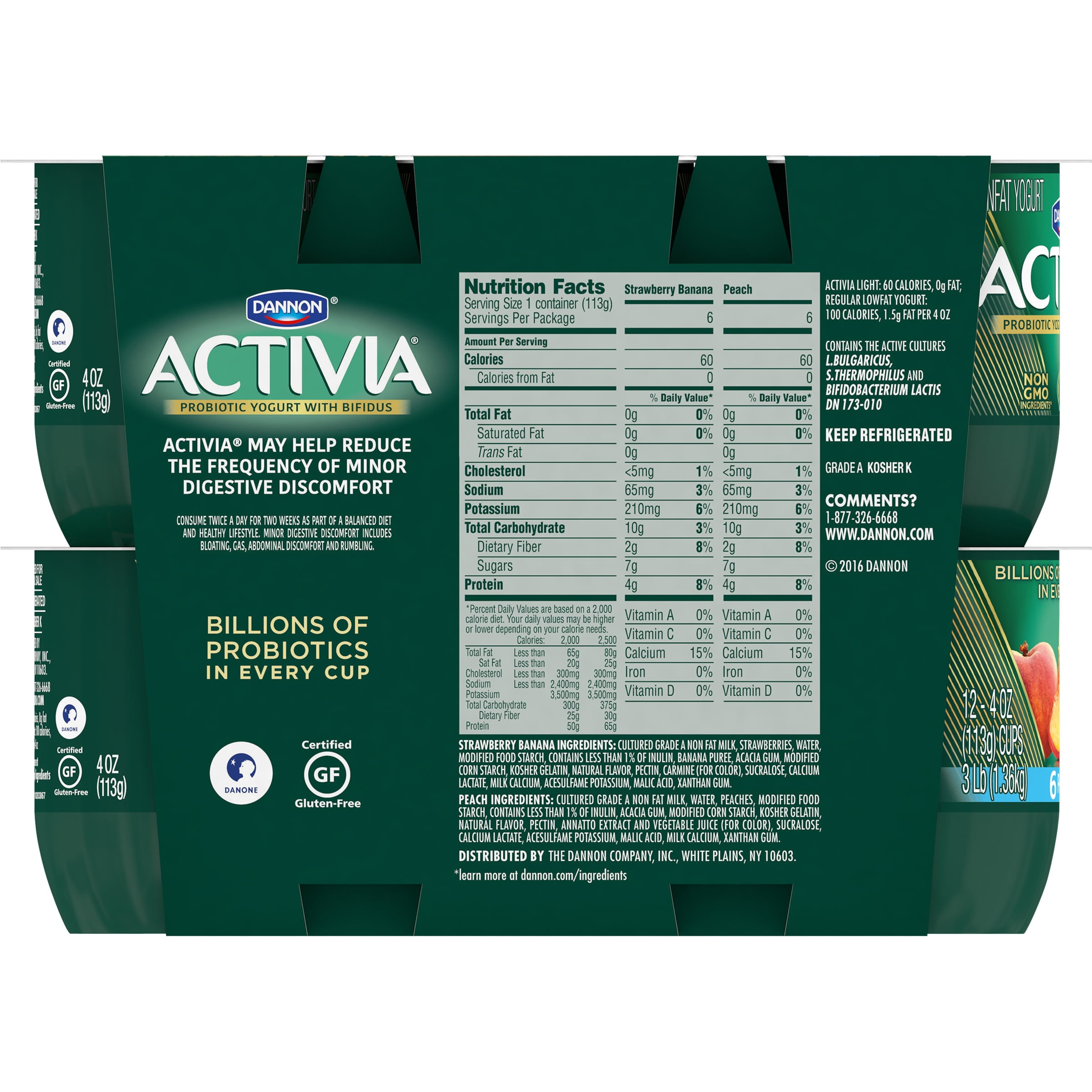 Activia Yogurt Nutrition Peach Besto Blog